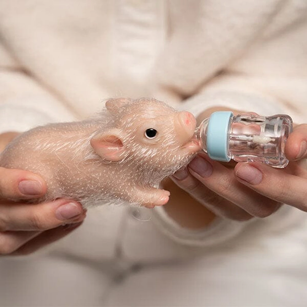 TrueHeart Treasures Reborn Animals: Realistic Mini Silicone Newborn Baby Animals (Multiple Styles)