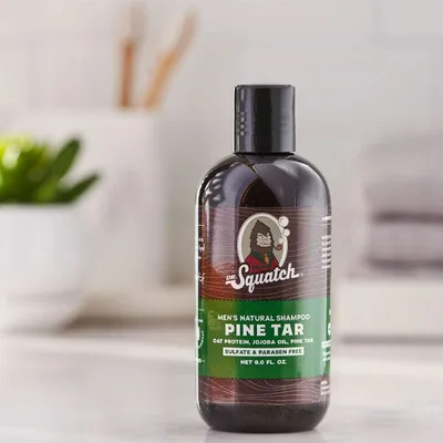 Dr. Squatch® All-Natural Shampoo For Men | "Pine Tar" Scent (8oz)