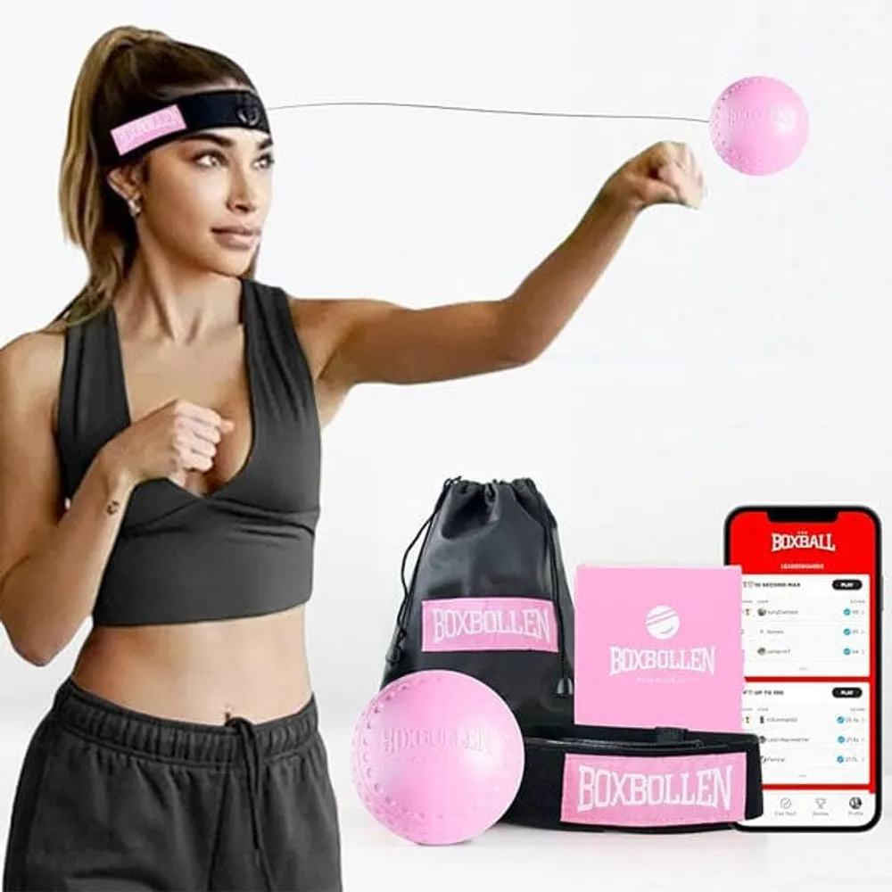 Boxbollen W/ Headband And App (Original Red OR Pink)