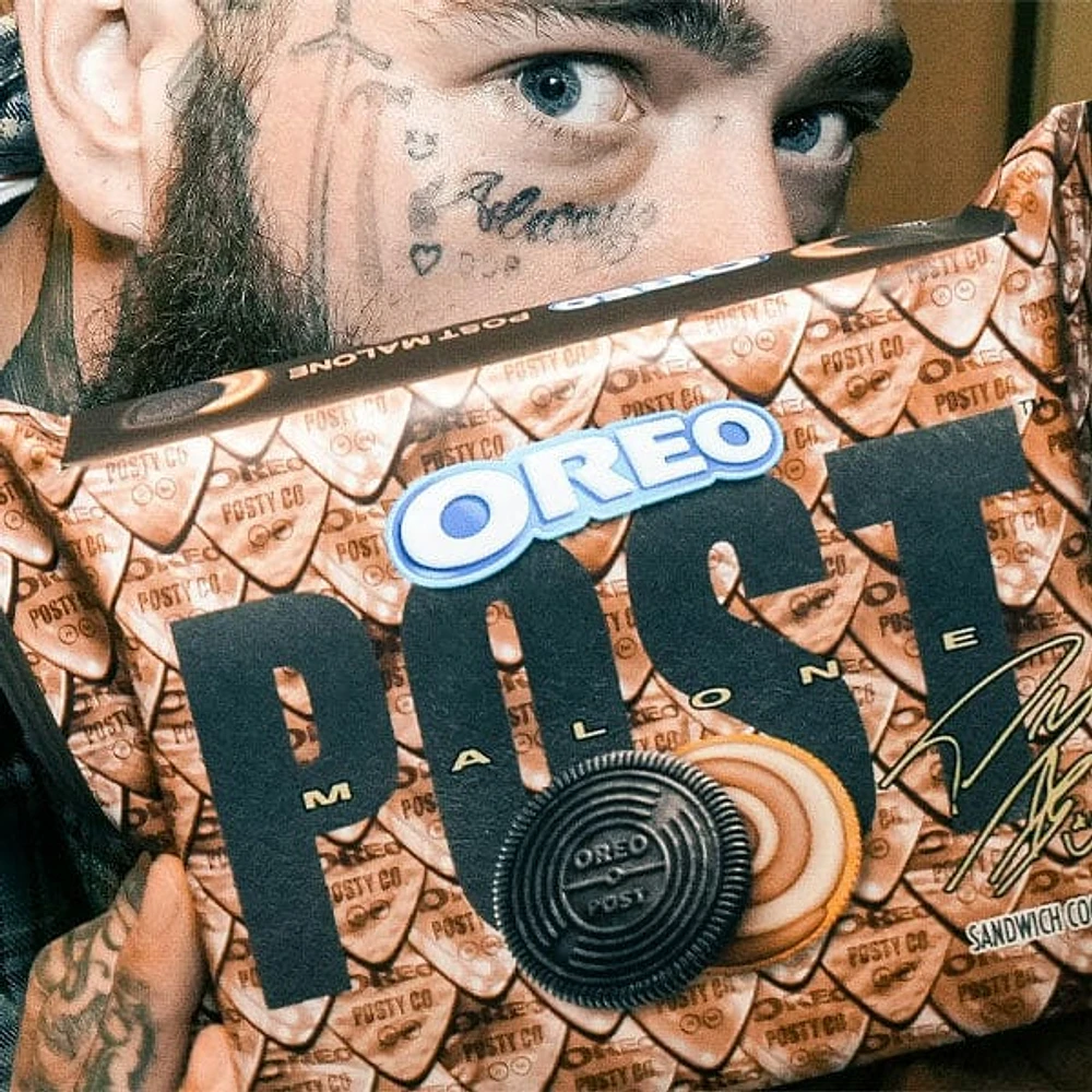 OREO x Post Malone Chocolate Caramel Shortbread Sandwich Cookies (10.68oz) Limited Edition