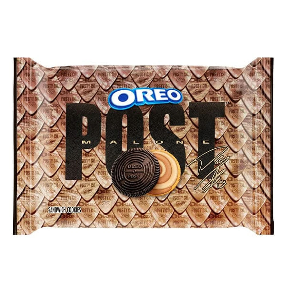 OREO x Post Malone Chocolate Caramel Shortbread Sandwich Cookies (10.68oz) Limited Edition