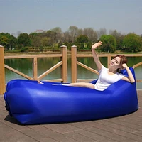 Air Puff: The Breeze Filled Lounger Portable Inflatable Sofa