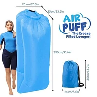 Air Puff: The Breeze Filled Lounger Portable Inflatable Sofa