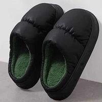 Puffer Slippers Unisex Slides in Black (Multiple Sizes)