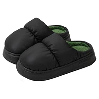 Puffer Slippers Unisex Slides Black (Multiple Sizes)