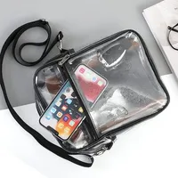 Clear Nylon Crossbody Bag | Adjustable Shoulder Strap