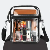 Clear Nylon Crossbody Bag | Adjustable Shoulder Strap