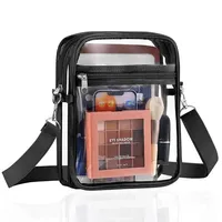 Clear Nylon Crossbody Bag | Adjustable Shoulder Strap