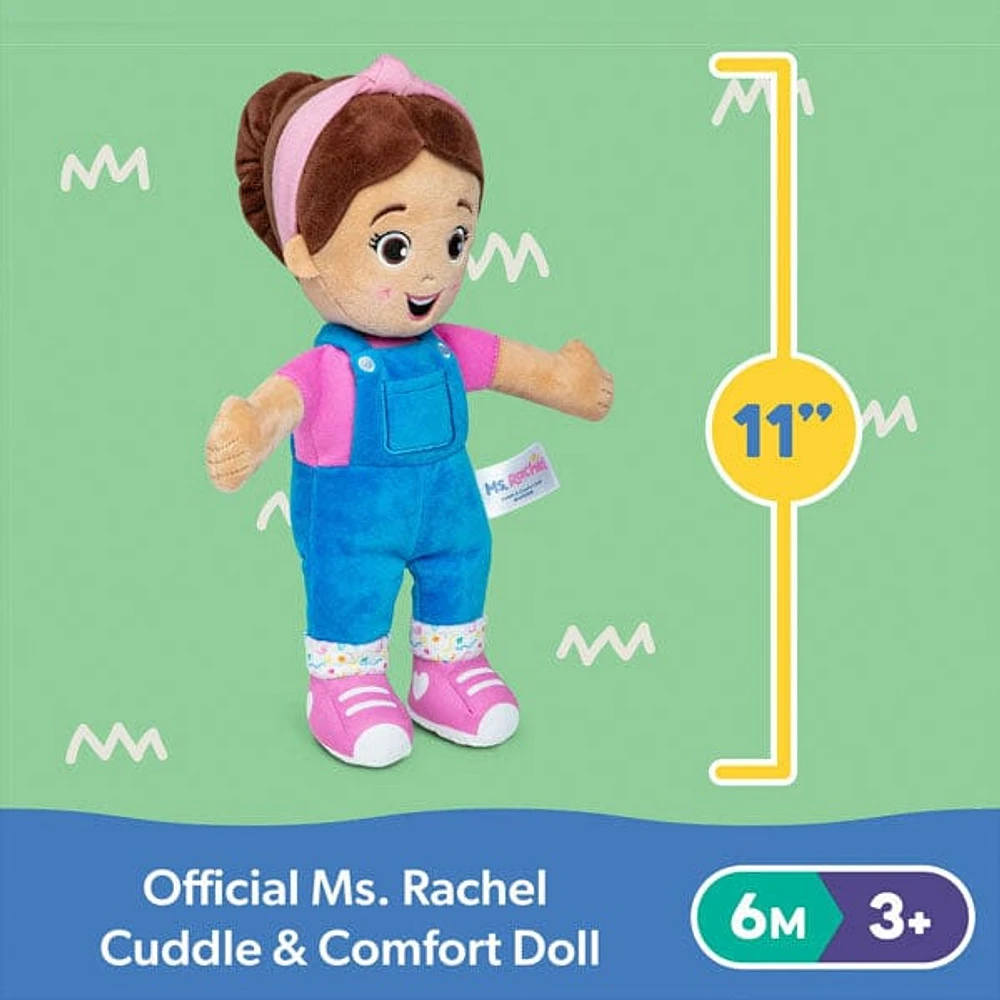 Ms. Rachel Official 11" Cuddle & Comfort Plush Doll Toy