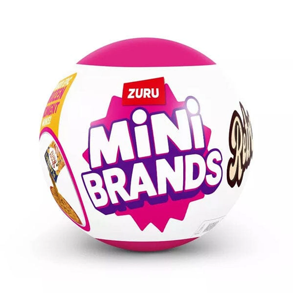 ZURU 5 Surprise Retro Grocery Mini Brands Series 1 Collectible Capsule