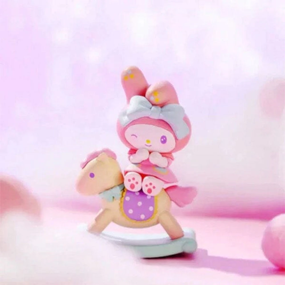 Sanrio Characters Childlike Heart Rocking Horse Series Collectible Figurine Blind Box (1pc)