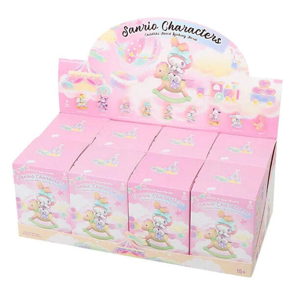 Sanrio Characters Childlike Heart Rocking Horse Series Collectible Figurine Blind Box (1pc)