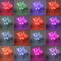 RosiTwists Decorative LED Tabletop Rose Tree Lamp