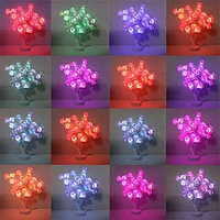 RosiTwists Decorative LED Tabletop Rose Tree Lamp