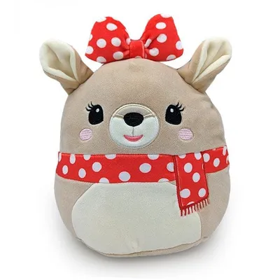 Squishmallows Plush Toys | 8" Holiday 2023 Rudolph Squad | Clarice the Reindeer (Red Scarf)