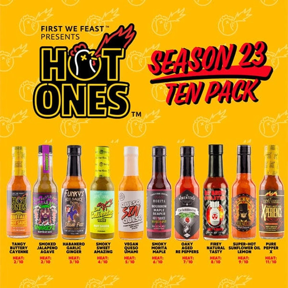 Hot Ones® Full Season 23 Hot Sauce Lineup (10pk) WEB EXCLUSIVE