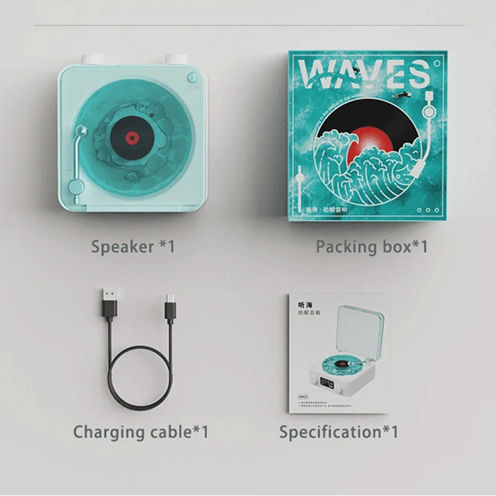 VibeWaves - Waves Speaker White Noise Lamp Projector