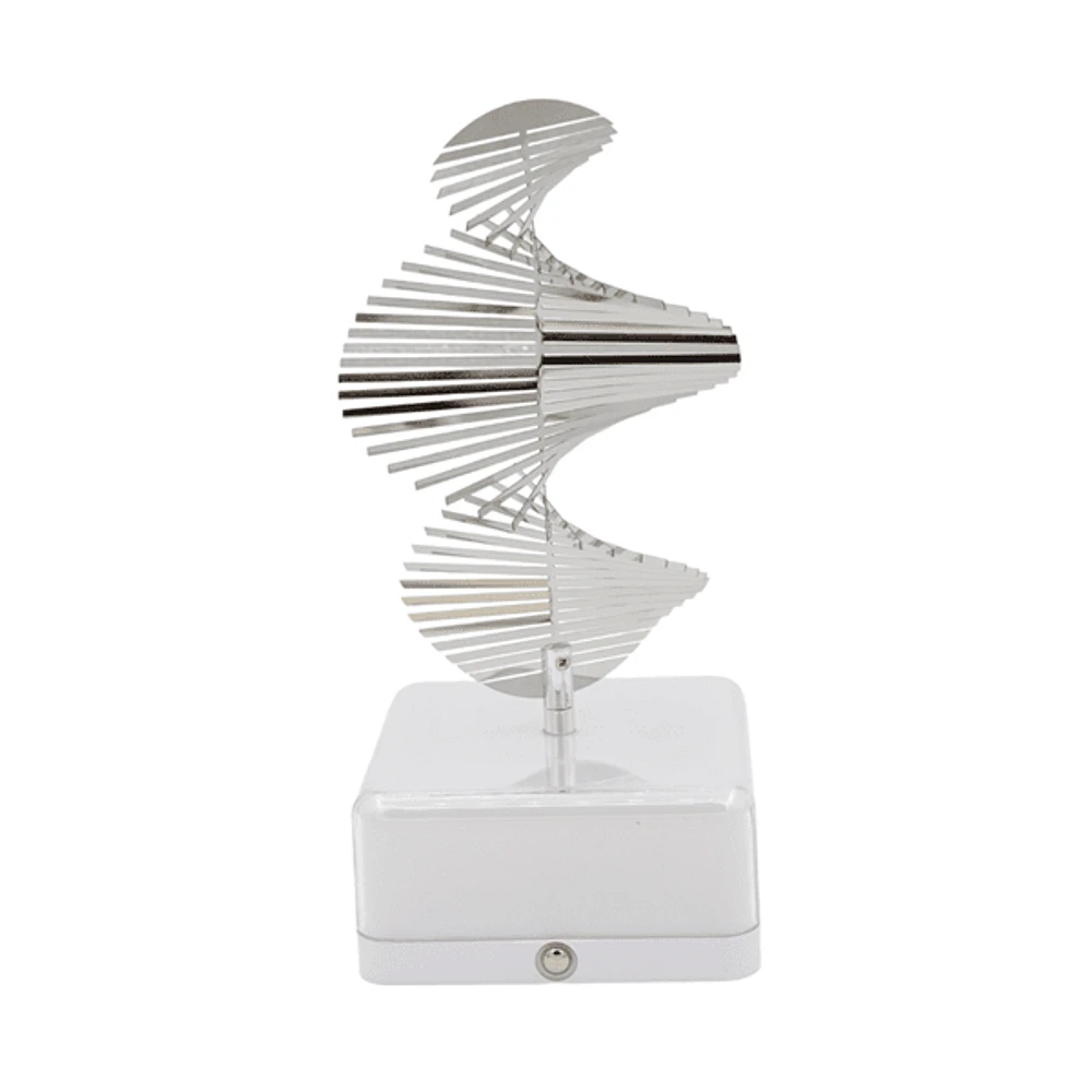 WaveGlo: The Helix Wind Spinner for Light Waves