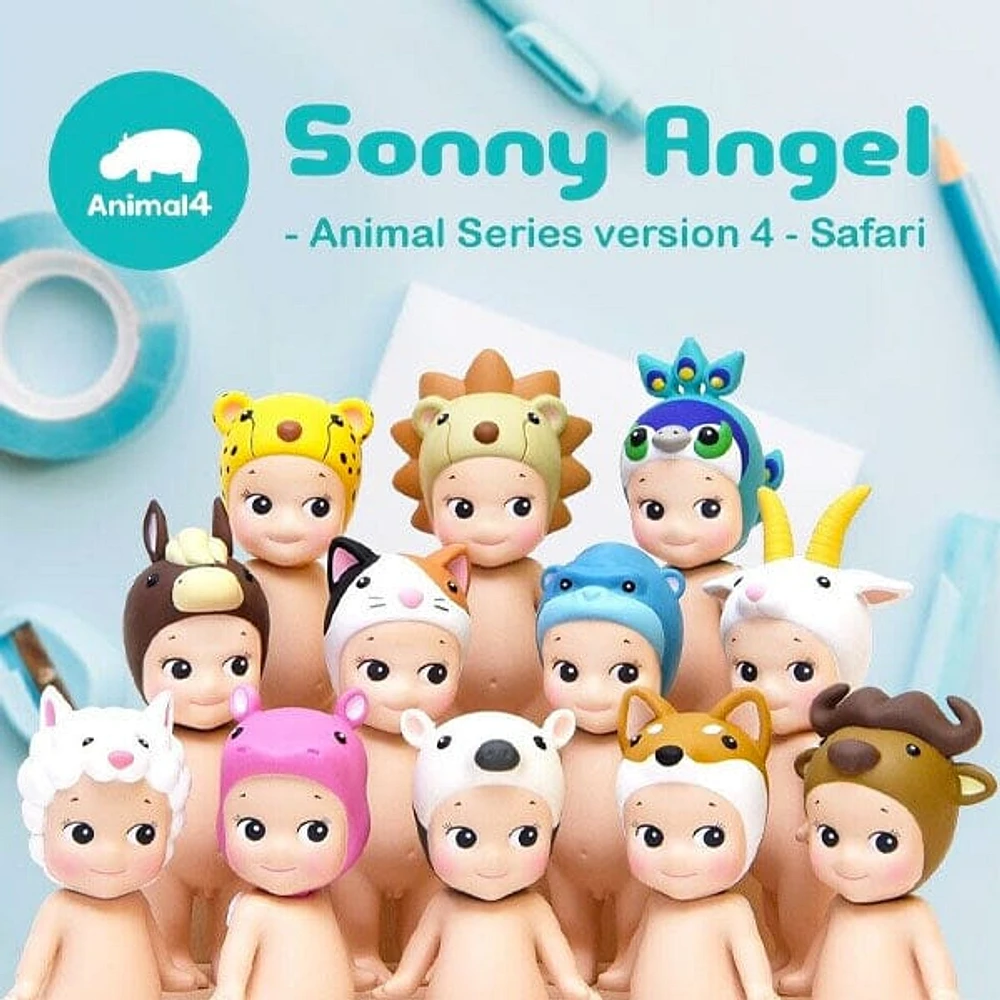 Sonny Angel Collectable Mini Cherub Figurines Animal Safari Assorted (1PC)