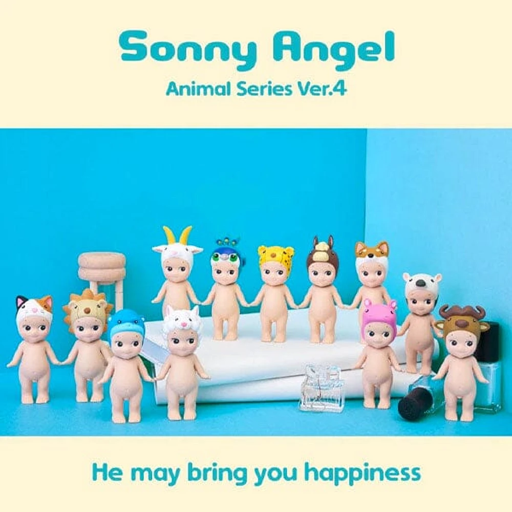 Sonny Angel Collectable Mini Cherub Figurines Animal Safari Assorted (1PC)