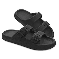 Shhhandals Unisex Adjustable Anti-Slip Buckle Cloud Slides (Multiple Colors)