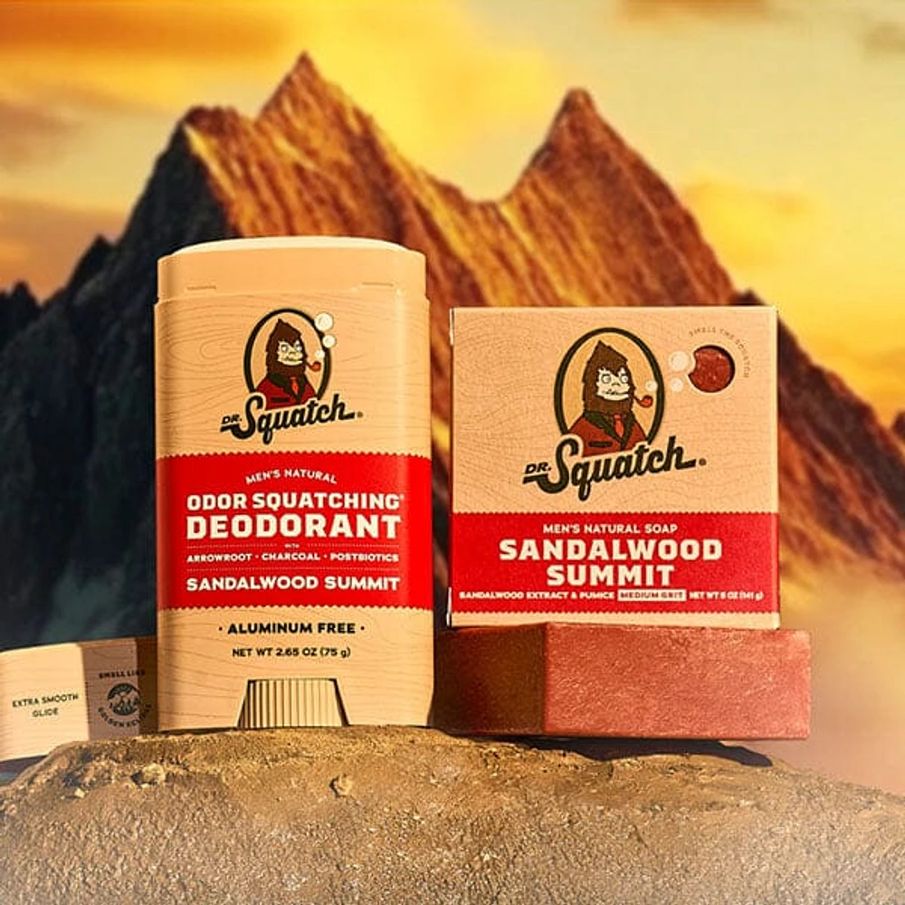 Dr. Squatch® All-Natural Bar Soap For Men - Sandalwood Summit