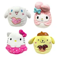 Squishmallows Plush Toys | 8" Hello Kitty & Friends Love Squad | Hello Kitty in Pink Heart Dress