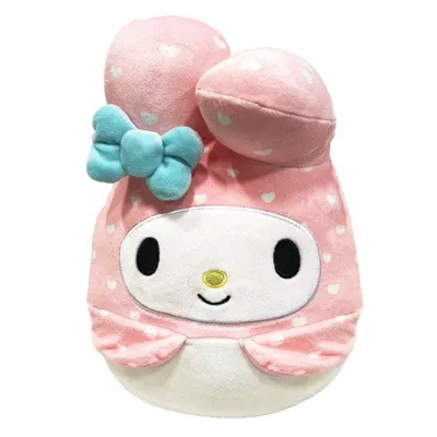 Squishmallows Plush Toys | 8" Hello Kitty & Friends Love Squad | My Melody in Pink Polka Dots