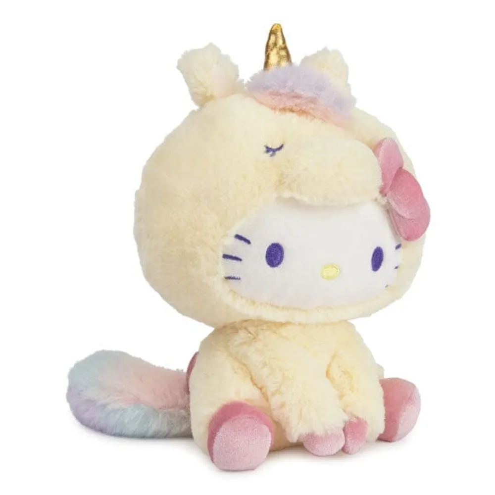 Sanrio Hello Kitty & Friends GUND Plush Collection | 6" Hello Kitty in Pastel Unicorn Costume