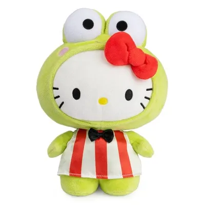 Sanrio Hello Kitty & Friends GUND Plush Collection | 9.5" Hello Kitty in Keroppi Costume