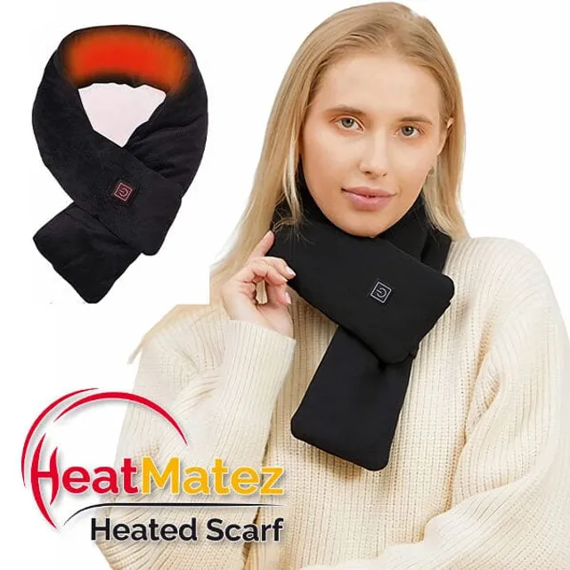 Smart Usb Heated Scarf Neck Wrap, Warm Shawl With Vibration Massage For Neck  Pain Relief, Heated Neck Warmer