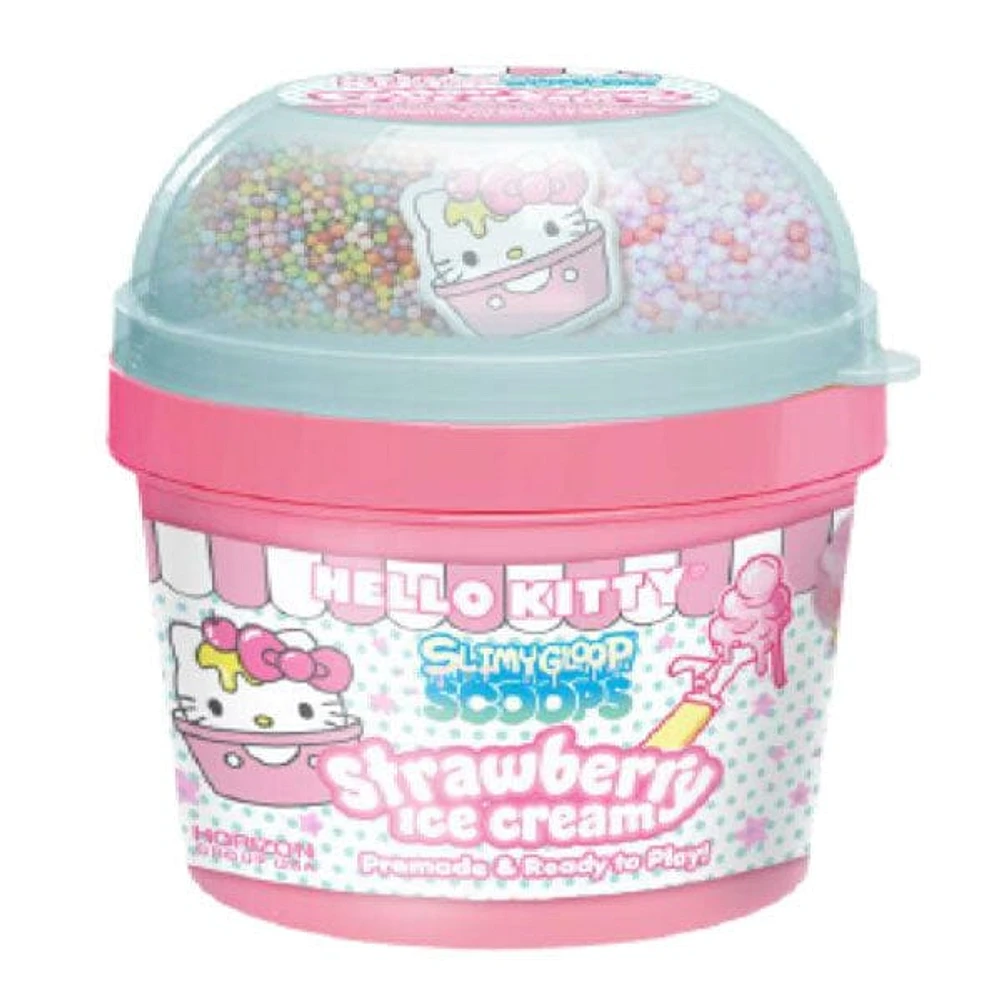 SlimyGloop SCOOPS Sanrio Hello Kitty & Friends Ice Cream Pre-Made Ready To Play Slime (Multiple Scents)