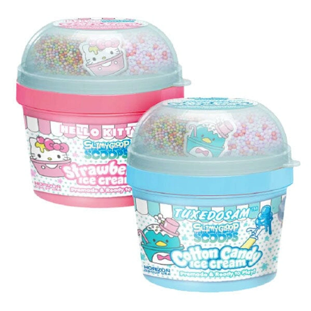 SlimyGloop SCOOPS Sanrio Hello Kitty & Friends Ice Cream Pre-Made Ready To Play Slime (Multiple Scents)