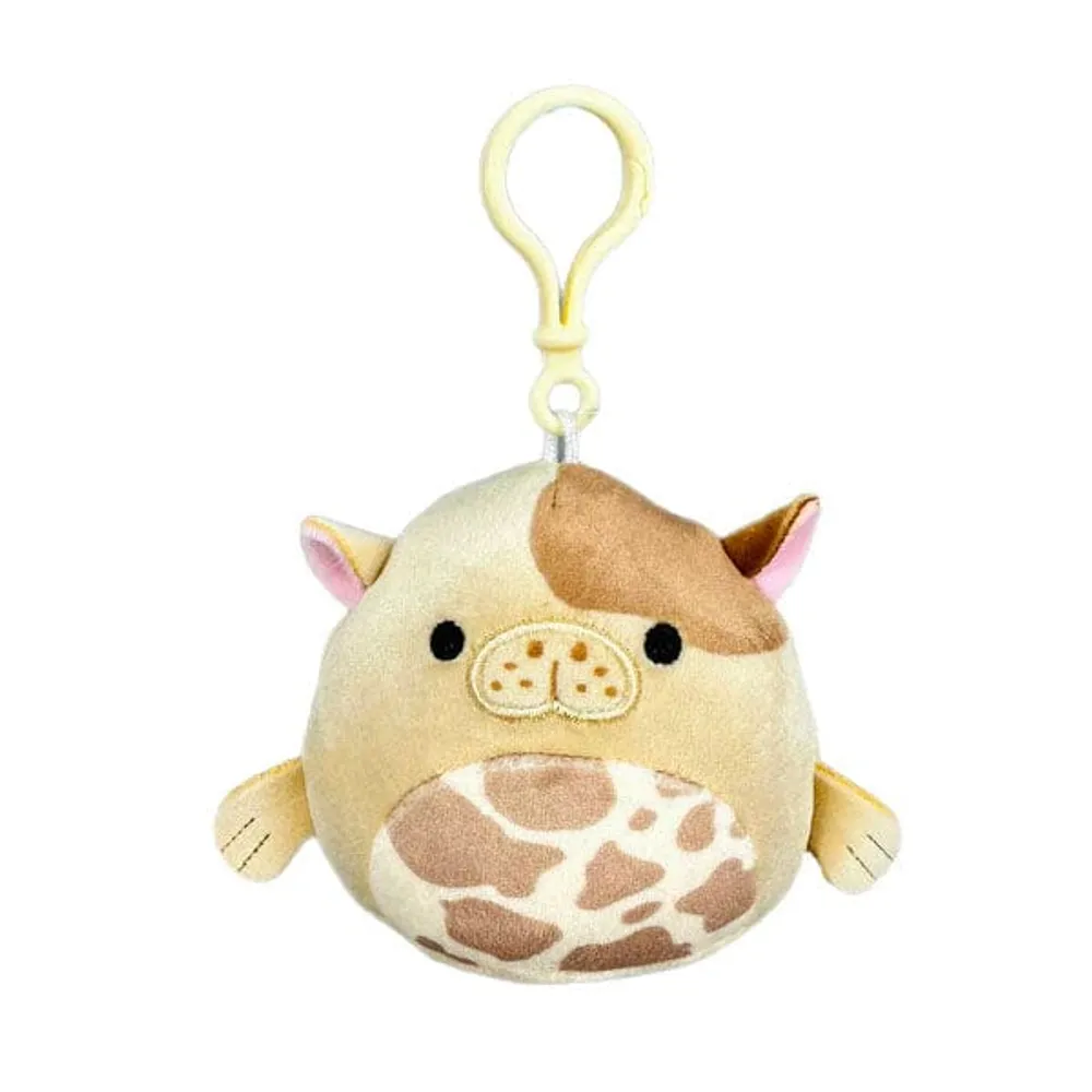 Squishmallows Plush Toys | 3.5" Clip-On Seacow Squad | Bittie The Brown Seacow