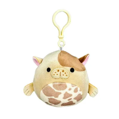 Squishmallows Plush Toys | 3.5" Clip-On Seacow Squad | Bittie The Brown Seacow