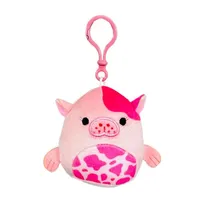 Squishmallows Plush Toys | 3.5" Clip-On Seacow Squad | Kerry The Pink Seacow