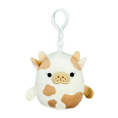 Squishmallows Plush Toys | 3.5" Clip-On Seacow Squad | Mopey The Brown & White Seacow