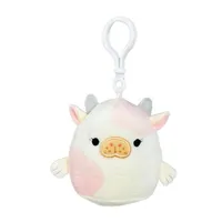 Squishmallows Plush Toys | 3.5" Clip-On Seacow Squad | Malia The Pastel Pink Seacow