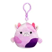 Squishmallows Plush Toys | 3.5" Clip-On Seacow Squad | Stasia The Purple Seacow