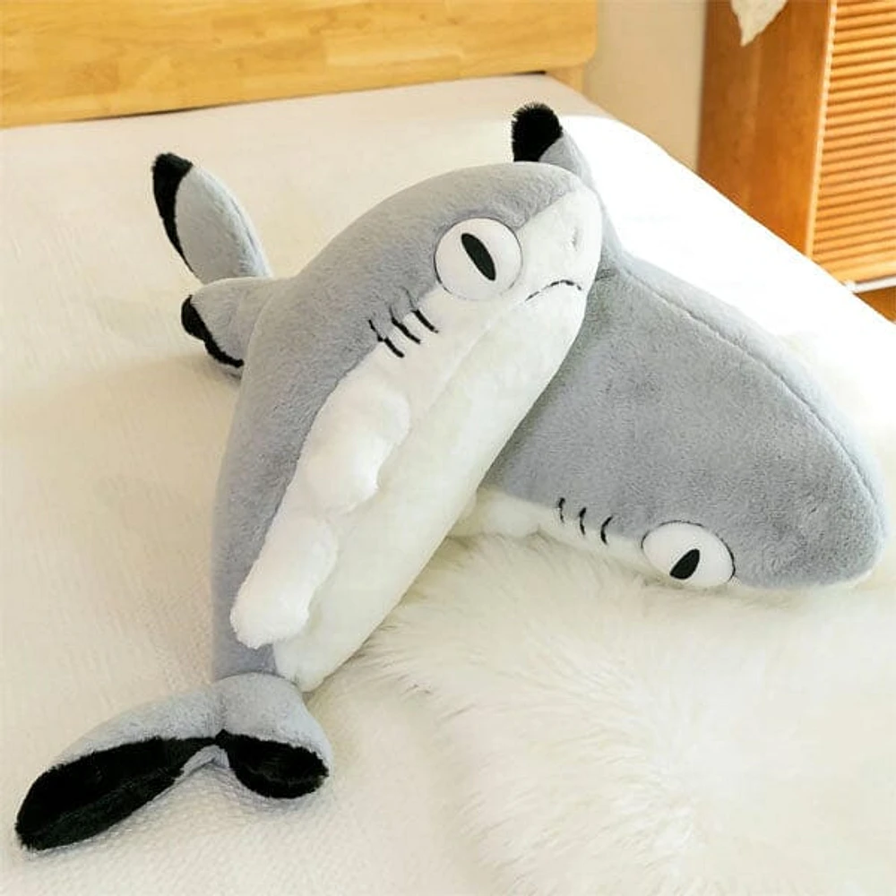 Extra Long Animal Plush Toy 4.5ft Body Pillow - Shark Kitten