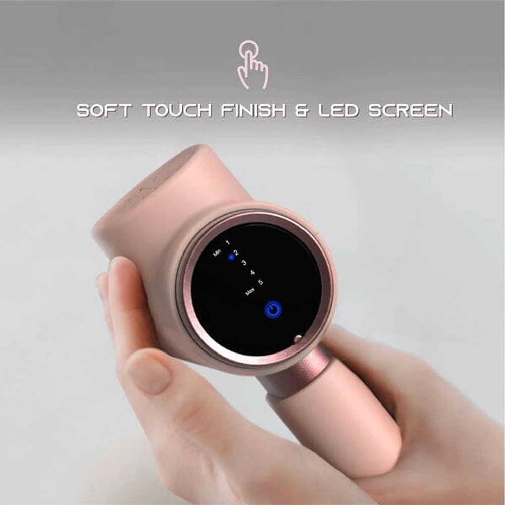 SLF Mini Handheld Impact Massager Gun in Pink