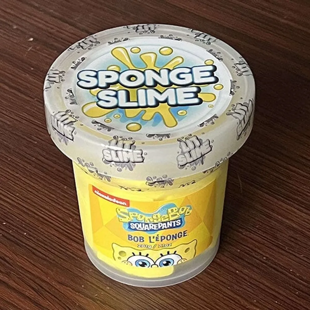 Sponge Slime (7.1oz) SpongeBob SquarePants Novelty Fidget Putty | Showcase Exclusive