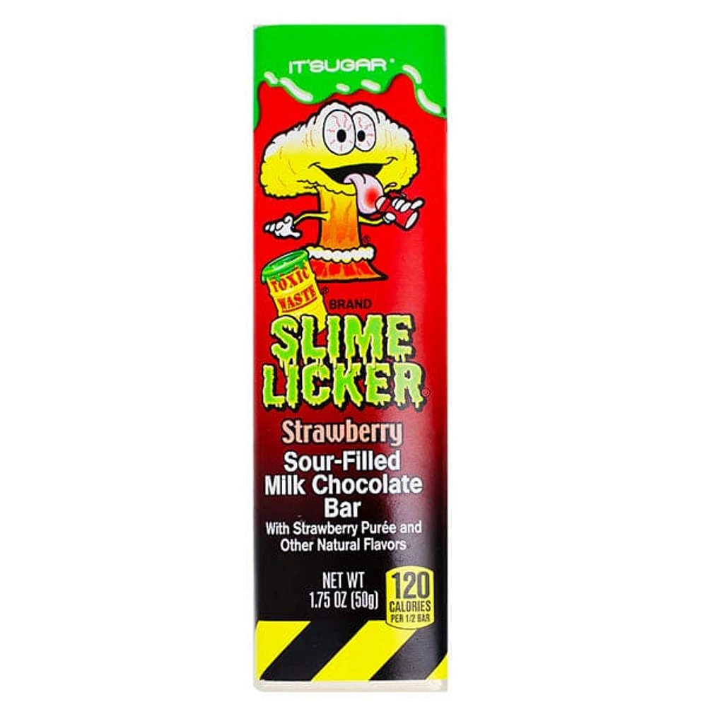 Toxic Waste Slime Licker Sour-Filled Milk Chocolate Bars (50g) Multiple Flavors