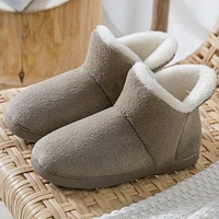 Shhhandals Fluffy Slipper Khaki Ankle Boots (Multiple Sizes)