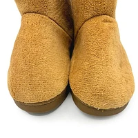 Shhhandals Fluffy Slipper Khaki Ankle Boots (Multiple Sizes)