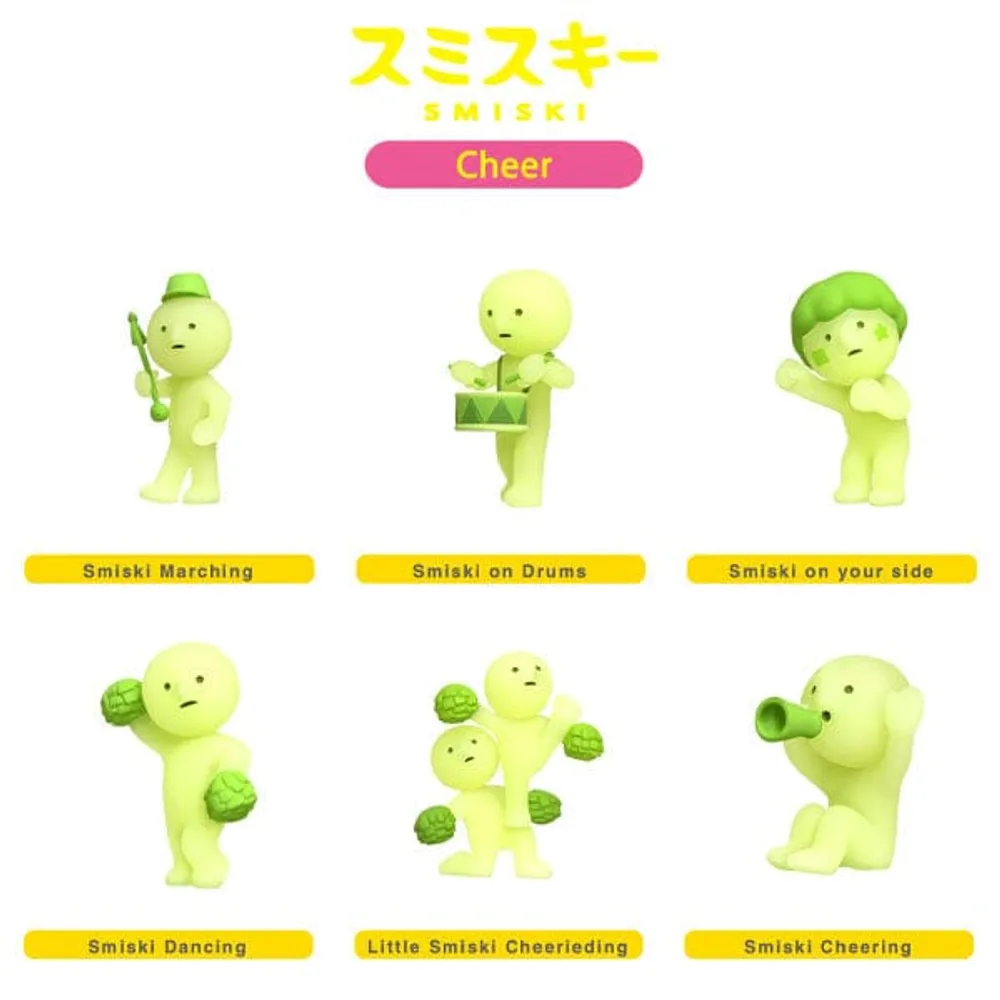 Smiski Collectable Mini Glow-In-The-Dark Figurines | Assorted Series' Blind Box