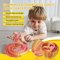 3D Printed Snake Scale Egg Fidget Toy with Included (Multiple Colors)