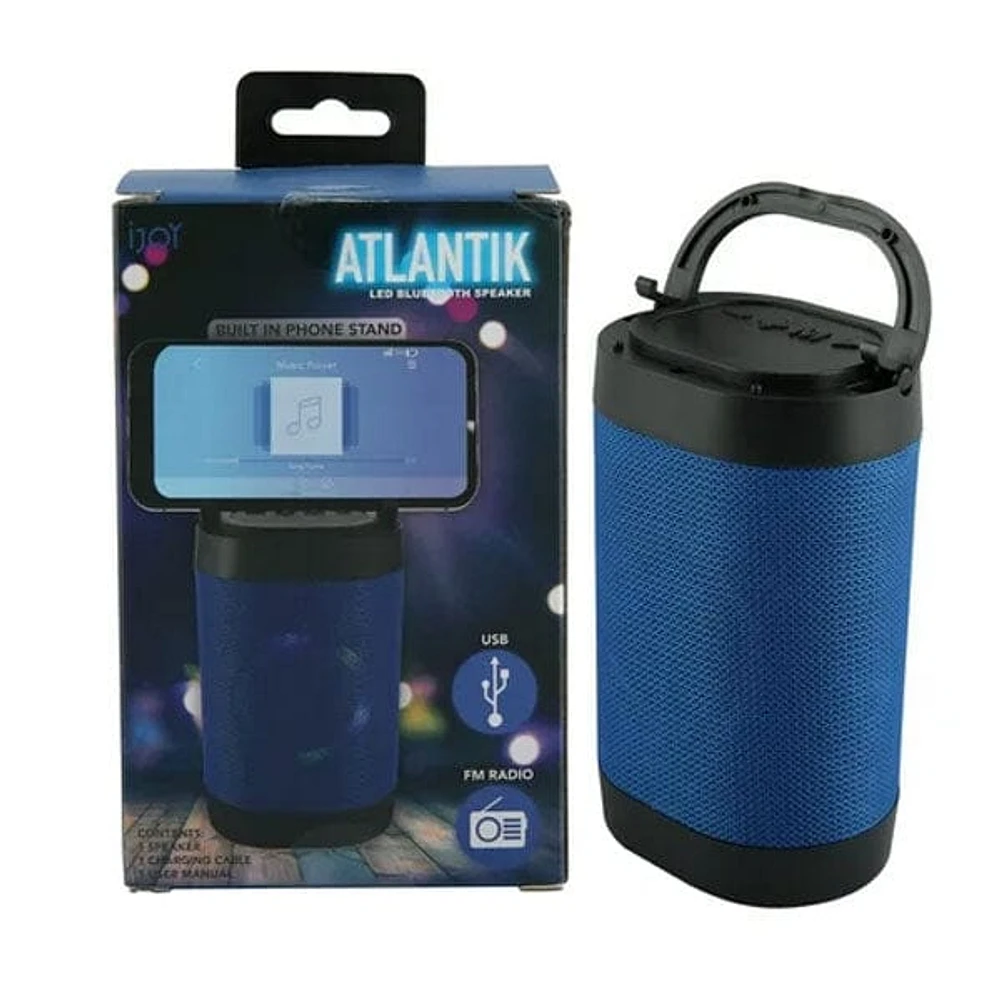 iJoy Atlantik LED Portable Bluetooth Speaker in Blue