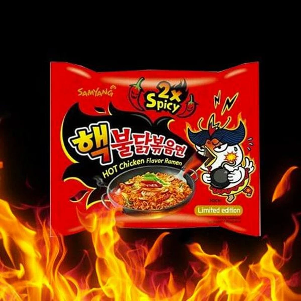 Samyang 2X Spicy Hot Chicken Ramen (5pk) | #KoreanFireNoodleChallenge