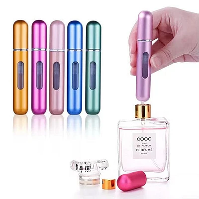 SpritzPod Portable Refillable Fragrance Atomizer 5mL Capacity (Assorted Colors)